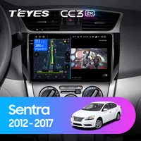 Штатна магнітола Teyes CC3 2k 6+128 Gb Nissan Sentra B17 2012-2017 10"
