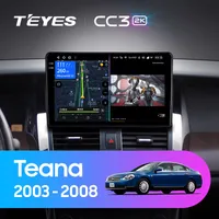 Штатная магнитола Teyes CC3 2k 6+128 Gb Nissan Teana J31 2003-2008