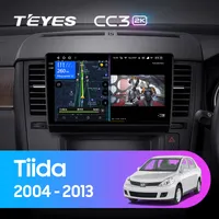 Штатная магнитола Teyes CC3 2k 6+128 Gb Nissan Tiida C11 2004-2013 (F1)