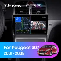 Штатная магнитола Teyes CC3 2k 6+128 Gb Peugeot 307 1 2001-2008