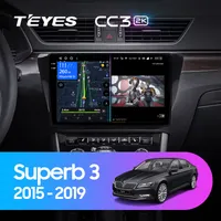 Штатная магнитола Teyes CC3 2k 6+128 Gb Skoda Superb 3 2015-2019