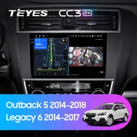 Штатна магнітола Teyes CC3 2k 6+128 Gb Subaru Outback 5 2014-2018, Legacy 6 2014-2017