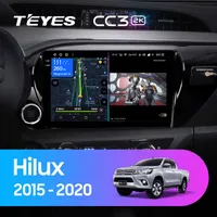 Штатная магнитола Teyes CC3 2k 6+128 Gb Toyota Hilux Pick Up AN120 2015-2020