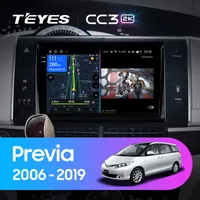 Штатна магнітола Teyes CC3 2k 6+128 Gb Toyota Previa XR50 2006-2019