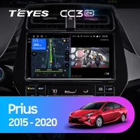 Штатна магнітола Teyes CC3 2k 6+128 Gb Toyota Prius XW50 2015-2020