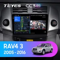 Штатна магнітола Teyes CC3 2k 6+128 Gb Toyota RAV4 3 XA30 2005-2016