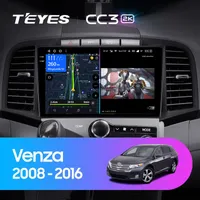Штатная магнитола Teyes CC3 2k 6+128 Gb Toyota Venza 2008-2016
