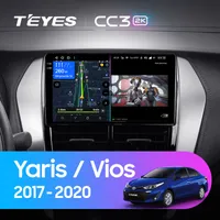 Штатна магнітола Teyes CC3 2k 6+128 Gb Toyota Yaris Vios 2017-2020 (B)