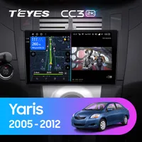 Штатна магнітола Teyes CC3 2k 6+128 Gb Toyota Yaris XP90 2005-2012