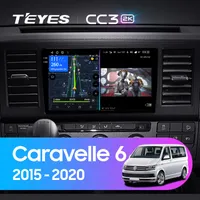 Штатна магнітола Teyes CC3 2k 6+128 Gb Volkswagen Caravelle 6 T6.1 T6 2015-2020