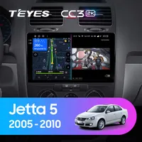 Штатна магнітола Teyes CC3 2k 6+128 Gb Volkswagen Jetta 5, Golf 5 2005-2010 (C) 10"