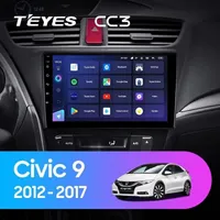 Штатна магнітола Teyes CC3 4+64 Gb Honda Civic 9 FK FB 2012-2017