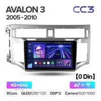Штатная магнитола Teyes CC3 4+64 Gb Toyota Avalon 3 (0 Din) 2005-2010