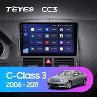Штатна магнітола Teyes CC3 6+128 Gb Mercedes-Benz C-Class 3 W204 S204 2006-2011