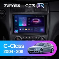 Штатна магнітола Teyes CC3 6+128 Gb Mercedes-Benz C-Class W203 CL203 C209 A209 2004-2011