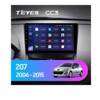 Штатна магнітола Teyes CC3 6+128 Gb Peugeot 207 2006-2015