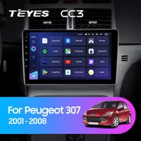 Штатна магнітола Teyes CC3 6+128 Gb Peugeot 307 1 2001-2008