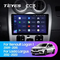 Штатна магнітола Teyes CC3 6+128 Gb Renault Logan 1 Sandero Lada Lergus largus Dacia 2010-2015
