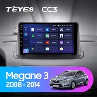 Штатна магнітола Teyes CC3 6+128 Gb Renault Megane 3 2008-2014 (одна коса)