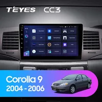 Штатна магнітола Teyes CC3 6+128 Gb Toyota Corolla 9 E120 2004-2006