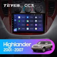 Штатна магнітола Teyes CC3 6+128 Gb Toyota Highlander 1 XU20 2001-2007
