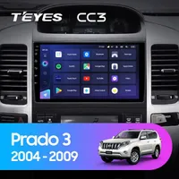 Штатна магнітола Teyes CC3 6+128 Gb Toyota Land Cruiser Prado 3 J120 2004-2009 (A)
