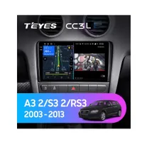 Штатна магнітола Teyes CC3L 4+32 Gb Audi A3 2 8P 2003-2013, S3 2 2006-2012, RS3 1 2011-2012 9"