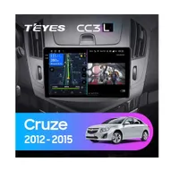 Штатная магнитола Teyes CC3L 4+32 Gb Chevrolet Cruze J300 J308 2012-2015 9"