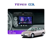 Штатна магнітола Teyes CC3L 4+32 Gb Honda Civic 7 2000-2006 9"