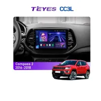 Штатная магнитола Teyes CC3L 4+32 Gb Jeep Compass 2 MP 2016-2018 10"