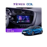 Штатна магнітола Teyes CC3L 4+32 Gb Kia Cee'd 2 JD 2012-2018 9"