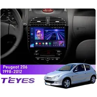 Штатная магнитола Teyes CC3L 4+32 Gb Peugeot 206 1998-2012 9"