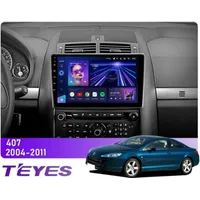 Штатная магнитола Teyes CC3L 4+32 Gb Peugeot 407 1 2004-2011 (F2) 9"
