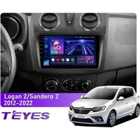 Штатна магнітола Teyes CC3L 4+32 Gb Renault Logan 2 2012-2022, Sandero 2 2013-2022 (F2) (A) 9"