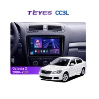 Штатна магнітола Teyes CC3L 4+32 Gb Skoda Octavia 2 A5 2008-2013 Black 10"
