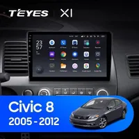 Штатная магнитола Teyes X1 2+32 Gb Honda Civic 8 FK FN FD 2005-2012