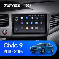 Штатна магнітола Teyes X1 2+32 Gb Honda Civic 9 FB FK FD 2011-2015
