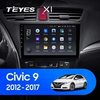 Штатная магнитола Teyes X1 2+32 Gb Honda Civic 9 FK FB 2012-2017