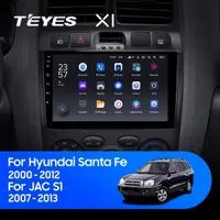 Штатная магнитола Teyes X1 2+32 Gb Hyundai Santa Fe SM 2000-2012, JAC S1 (Rein) 1 2007-2013