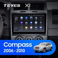 Штатна магнітола Teyes X1 2+32 Gb Jeep Compass 1 MK 2006-2010 10"