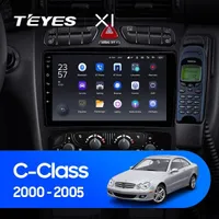Штатная магнитола Teyes X1 2+32 Gb Mercedes-Benz C/CLK-Class S203 W203 W209 A209 2000-2005