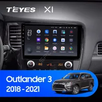 Штатна магнітола Teyes X1 2+32 Gb Mitsubishi Outlander 3 GF0W GF0W GG0W 2018-2021 (B) 10"