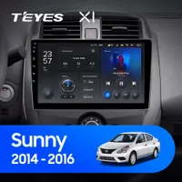 Штатна магнітола Teyes X1 2+32 Gb Nissan Sunny 2014-2016 10"