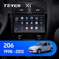 Штатная магнитола Teyes X1 2+32 Gb Peugeot 206 1998-2012