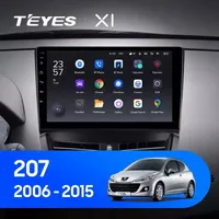 Штатная магнтитола Teyes X1 2+32 Gb Peugeot 207 2006-2015