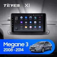 Штатная магнитола Teyes X1 2+32 Gb Renault Megane 3 2008-2014 (одна коса)