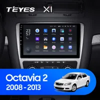 Штатна магнітола Teyes X1 2+32 Gb Skoda Octavia 2 A5 2008-2013 Silver 10"