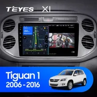 Штатная магнитола Teyes X1 2+32 Gb Volkswagen Tiguan 1 NF 2006-2017 (A) black