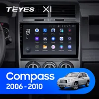 Штатная магнитола Teyes X1 2+32 Gb Wi-Fi Jeep Compass 1 MK 2006-2010