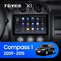 Штатна магнітола Teyes X1 2+32 Gb Wi-Fi Jeep Compass 1 MK 2009-2015 10"